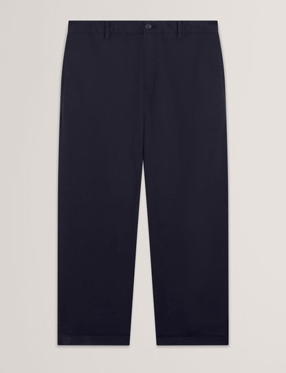 Ted Baker Ciandra Straight Fit Cotton Linen Twill Trousers