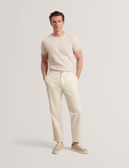 Ted Baker Ciandra Straight Fit Cotton Linen Twill Trousers