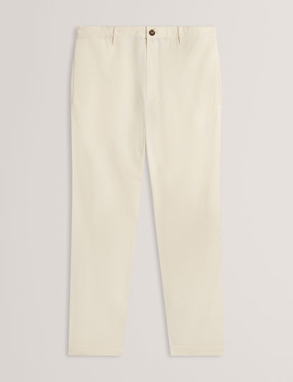 Ted Baker Ciandra Straight Fit Cotton Linen Twill Trousers