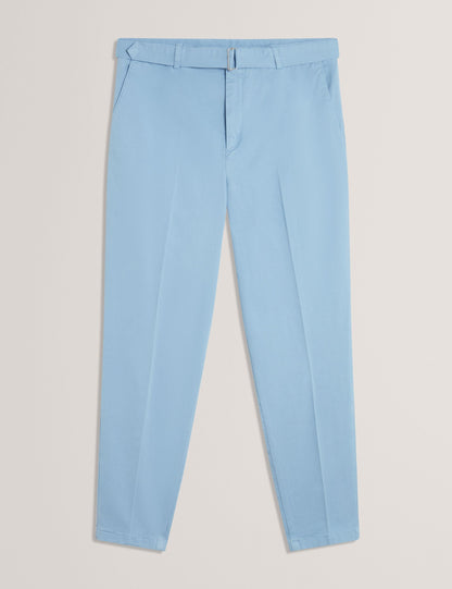 Ted Baker Armodo Tapered Fit Belted Cotton Trousers