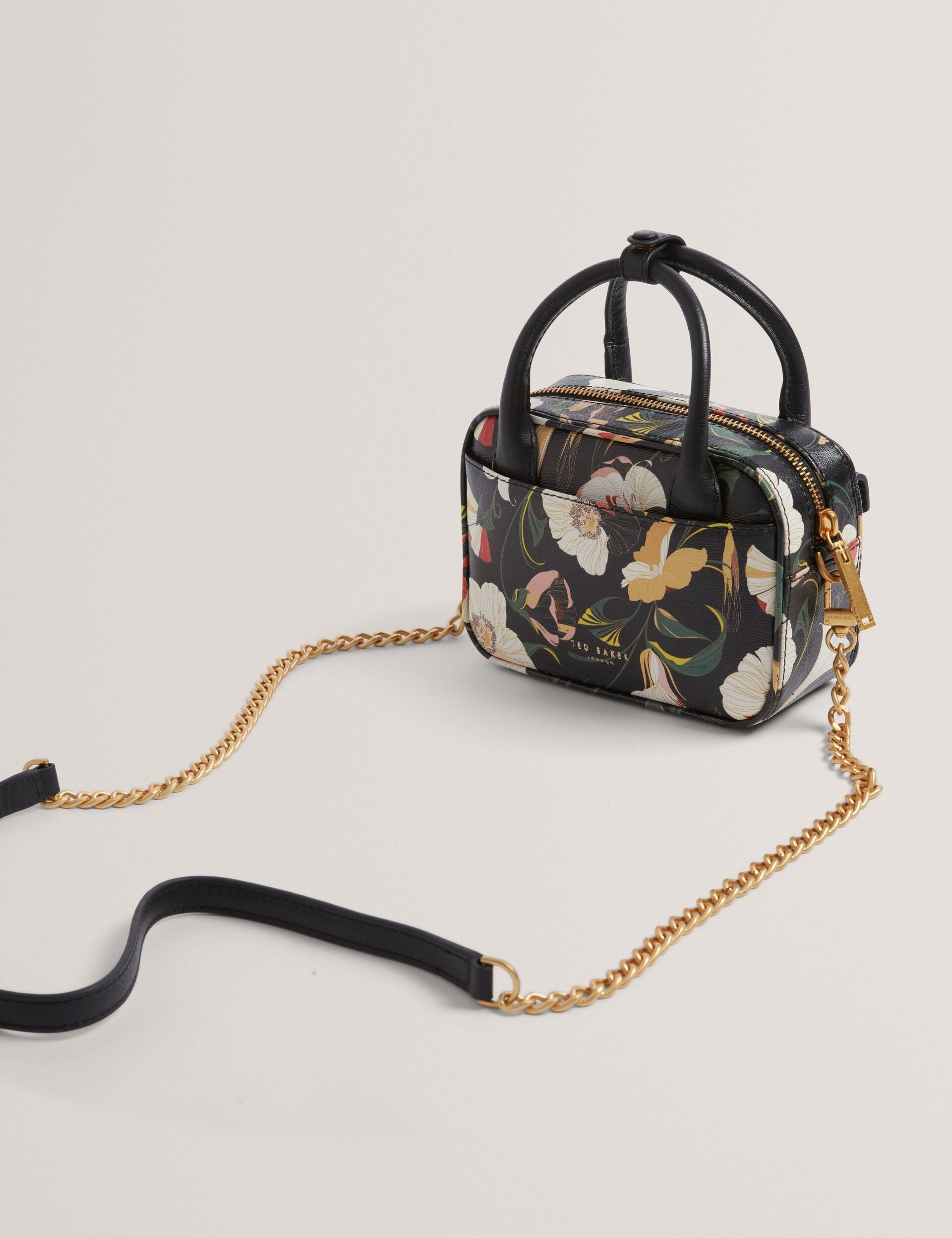 Ted Baker Anisso Botanical Print Mini Leather Camera Bag Women's