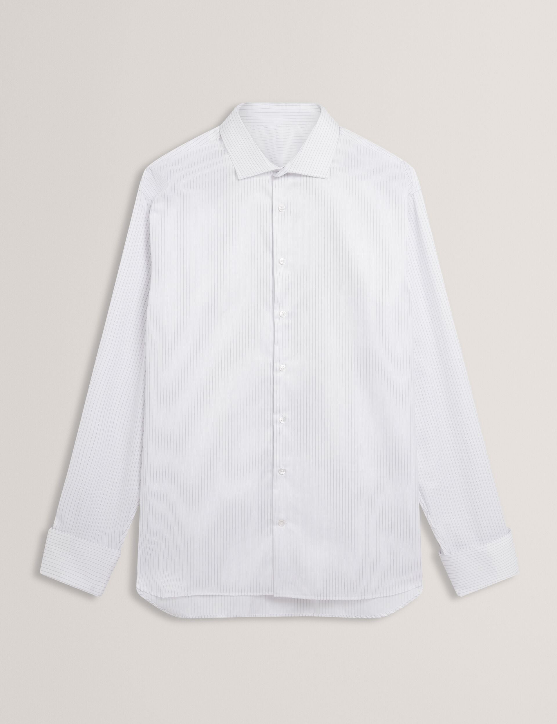 Ted Baker Arbery Fine Pinstripe Cotton Long Sleeve Shirt