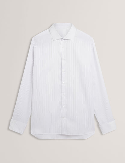 Ted Baker Arbery Fine Pinstripe Cotton Long Sleeve Shirt