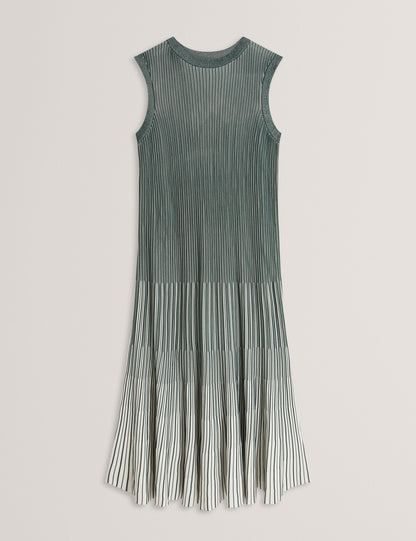 Ted Baker Dilylaa Textured Stripe Knit Sleeveless Midi Dress Women's