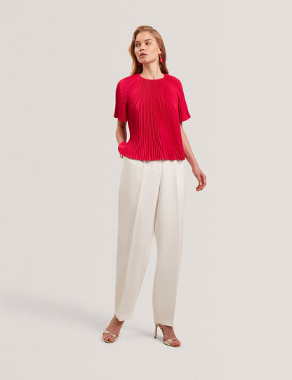Ted Baker Agara Pleated Flowy Short Sleeve Blouse Women's