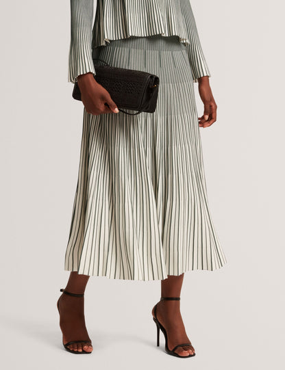 Ted Baker Jenavia Ombre Rib Knit Flippy Aline Midi Skirt Women's