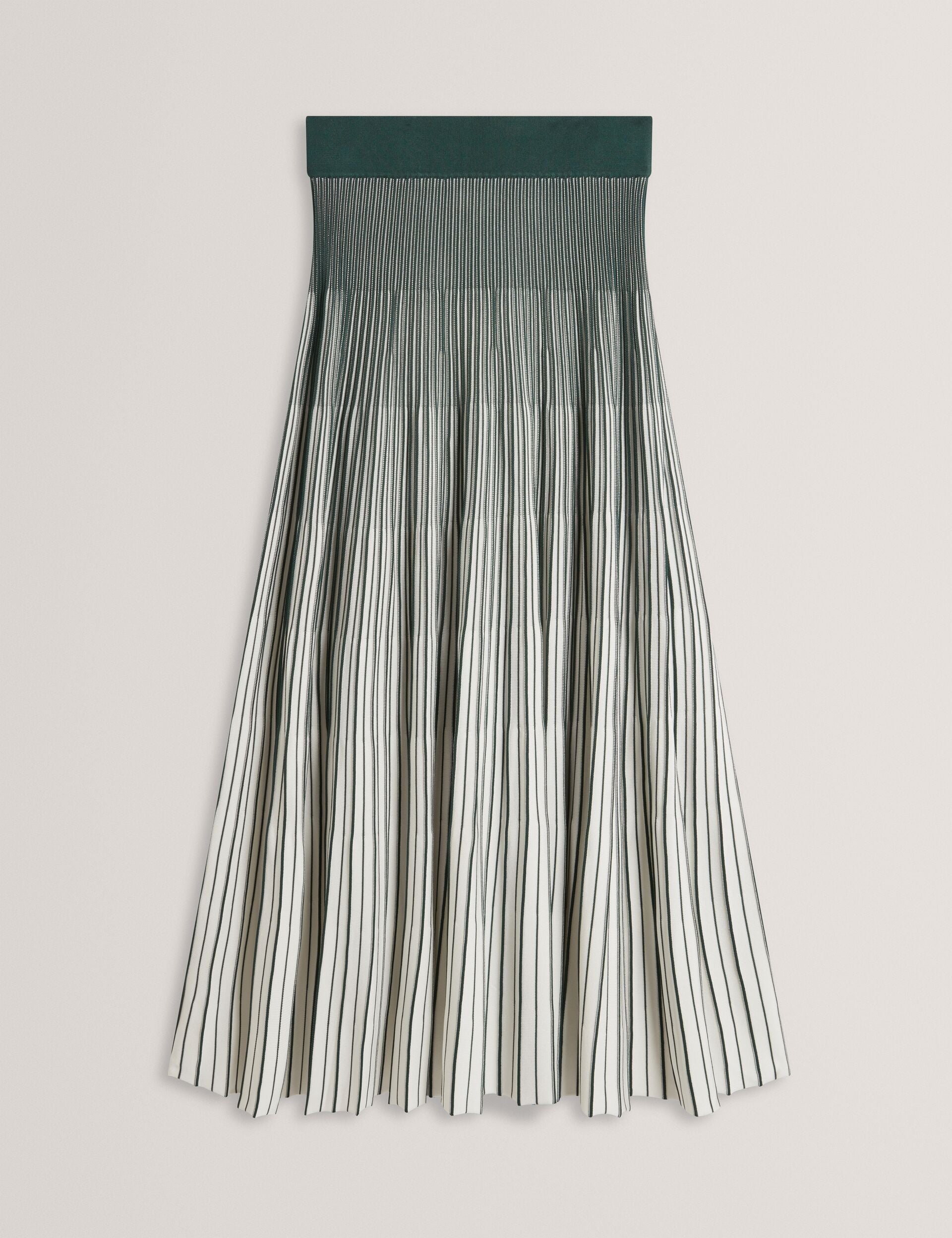 Ted Baker Jenavia Ombre Rib Knit Flippy Aline Midi Skirt Women's