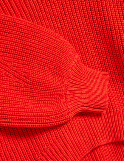 Ted Baker Velmee Oversized V Neck Fisherman Knit Jumper Women's