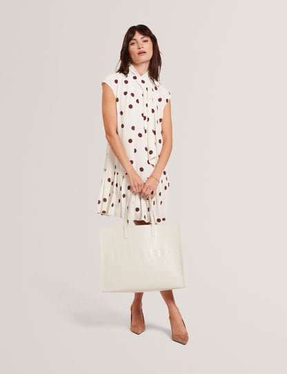 Ted Baker Allicon Wide Croc Effect Icon Tote Bag Women's