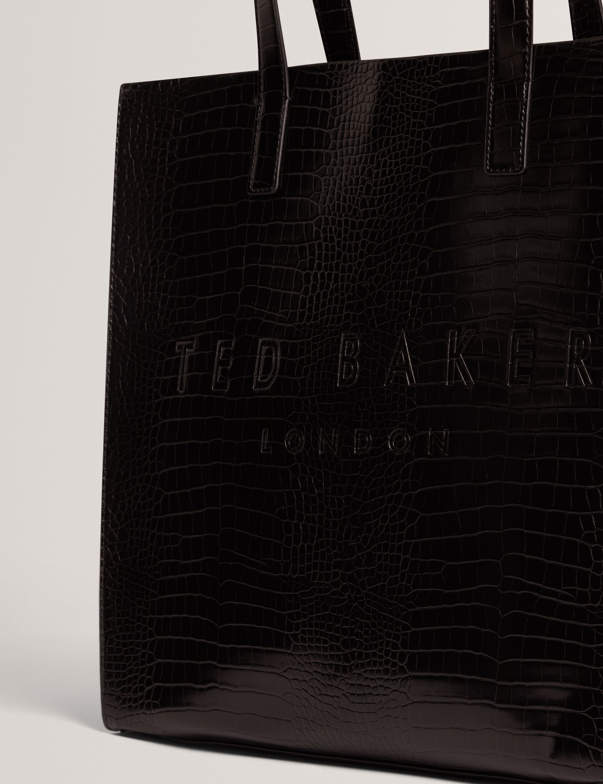 Ted Baker Croccon Large Croc Texture Icon Tote Bag Women's