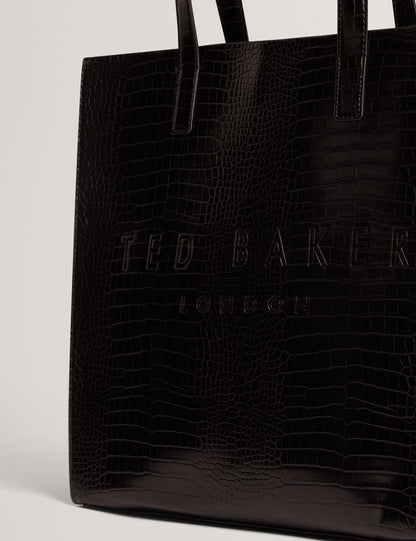 Ted Baker Croccon Large Croc Texture Icon Tote Bag Women's