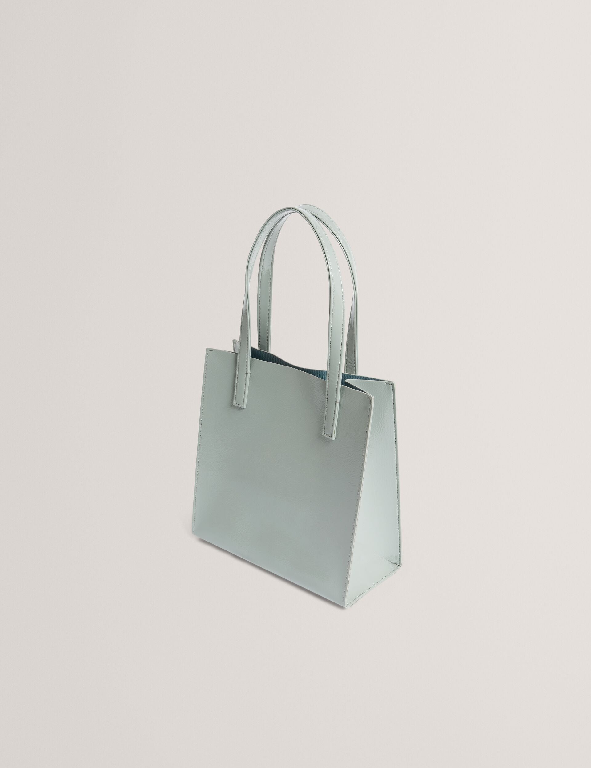 Ted Baker Crinion Crinkle Texture Small Icon Tote Bag In Grey Women's