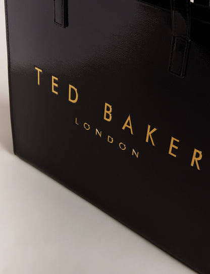 Ted Baker Crinkon Large Crinkle Faux Leather Icon Tote Bag Women's