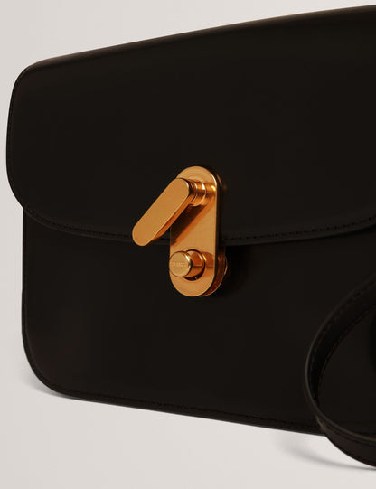 Ted Baker Kkayli Polished Leather Crossbody Satchel Bag Women's