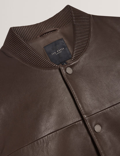 Ted Baker Leeams Leather Classic Bomber Jacket