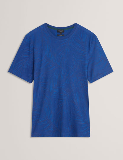 Ted Baker Jessper Jacquard Leaf Print Short Sleeve Tshirt