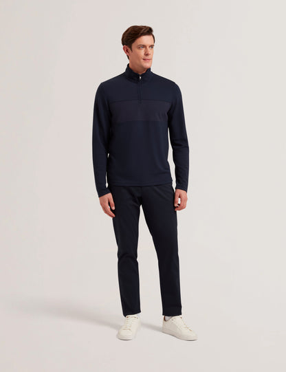 Ted Baker Simonea Textured Panel Halfzip Modal Sweatshirt