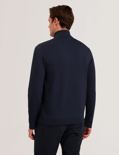 Ted Baker Simonea Textured Panel Halfzip Modal Sweatshirt