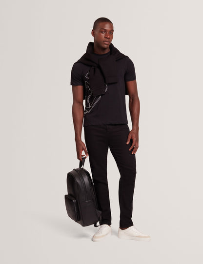 Ted Baker Craigey Black Logo Graphic Crew Neck Cotton Tshirt