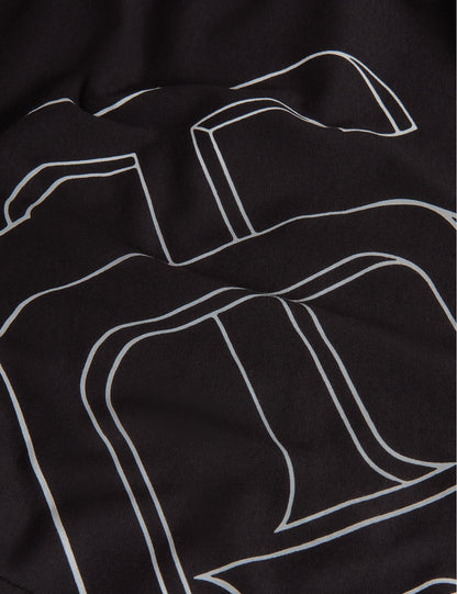 Ted Baker Craigey Black Logo Graphic Crew Neck Cotton Tshirt