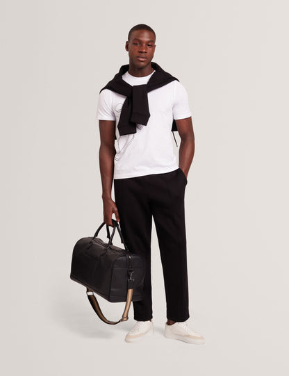 Ted Baker Craigey White Logo Graphic Crew Neck Cotton Tshirt