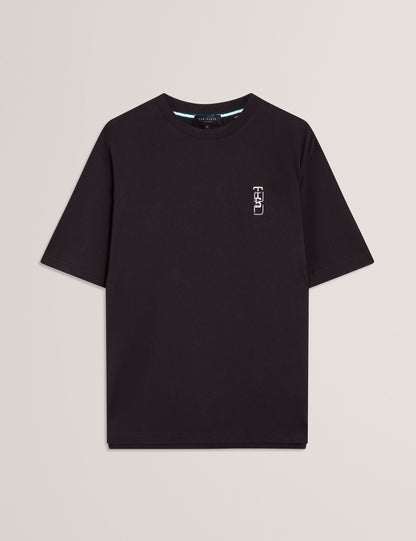 Ted Baker Kuyrt Embroidered Tb Logo Relaxed Tshirt