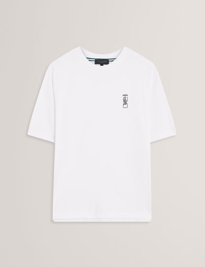 Ted Baker Kuyrt Embroidered Tb Logo Relaxed Tshirt