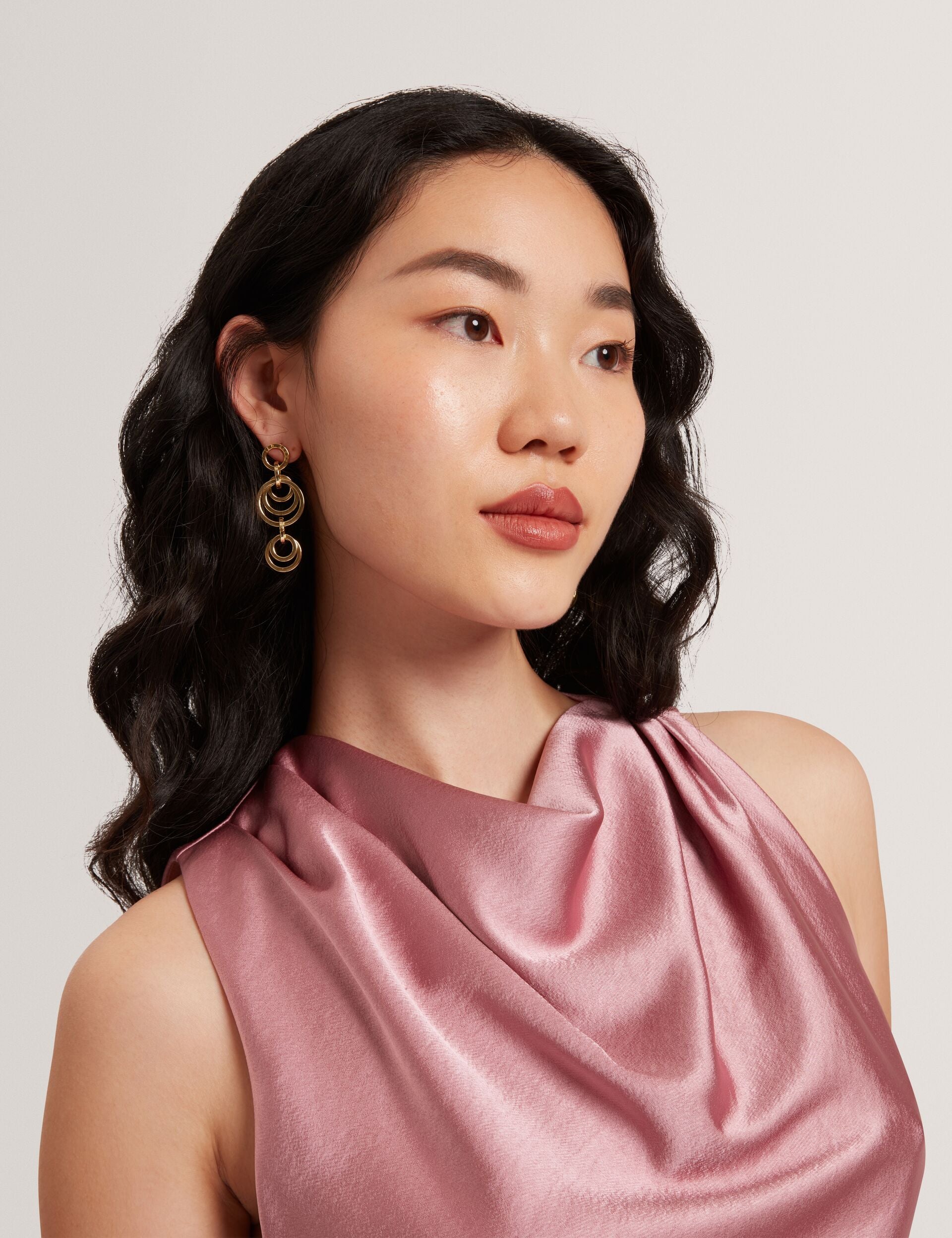 Ted Baker Zepha Satin High Cowl Neck Sleeveless Top Women's