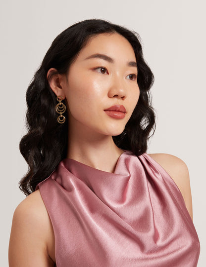 Ted Baker Zepha Satin High Cowl Neck Sleeveless Top Women's