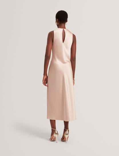 Ted Baker Liimaa High Cowl Neck Satin Midi Dress Women's