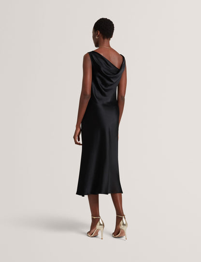 Ted Baker Miinta Satin Cowl Neck Midi Slip Dress Women's