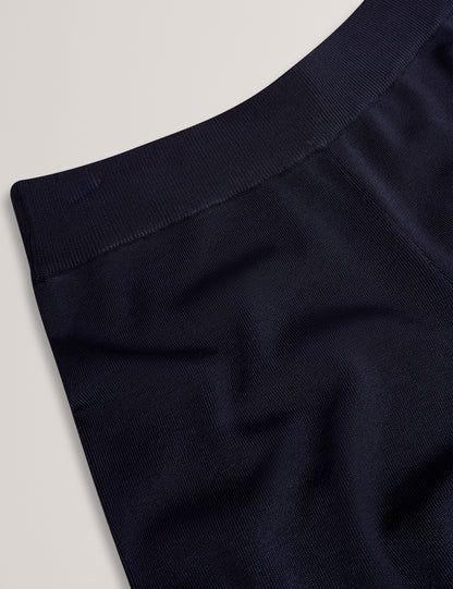 Ted Baker Matilli Navy Pullon Knitted Wide Leg Trousers Women's