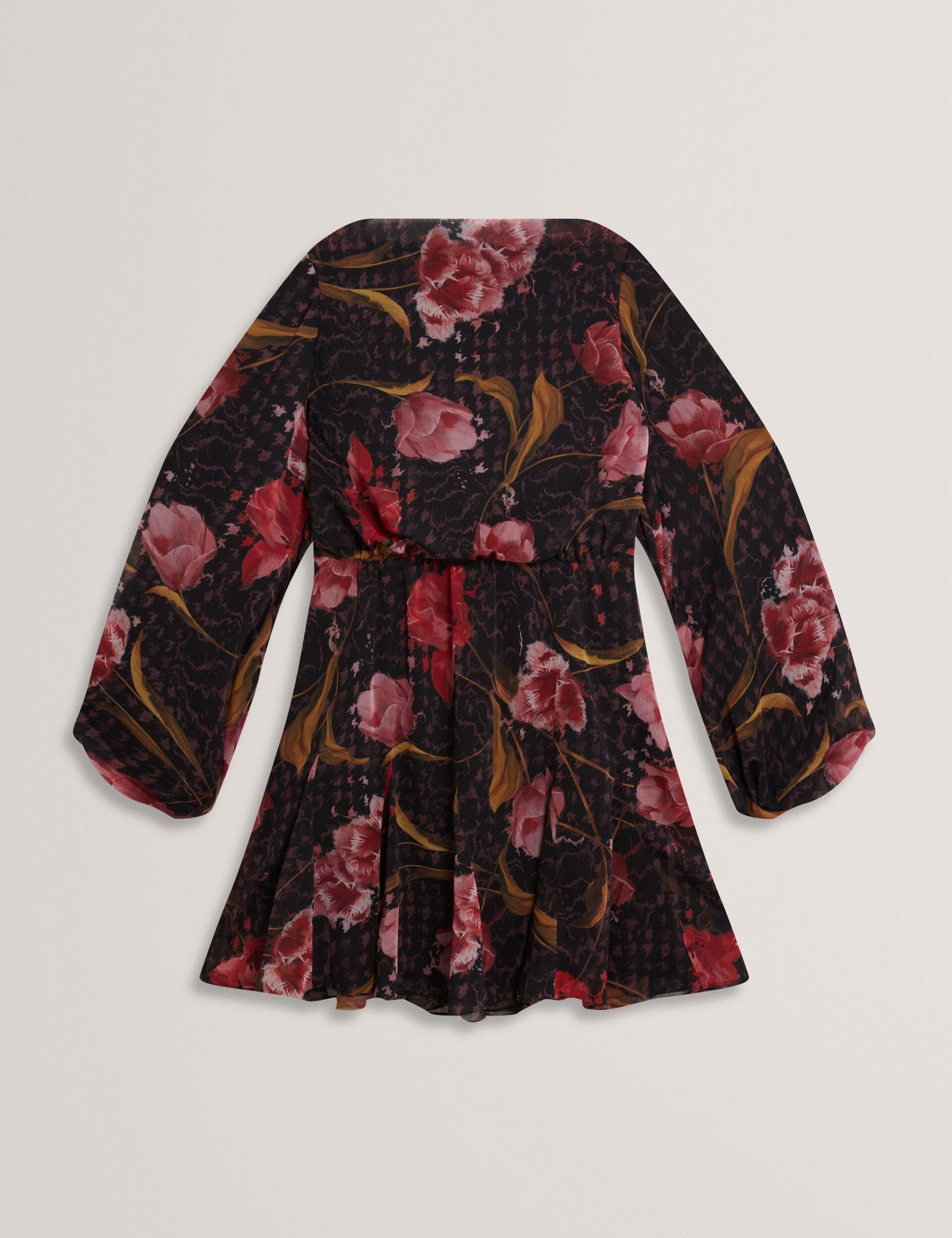 Ted Baker Endrina Floral Print Balloon Sleeve Mini Dress Women's