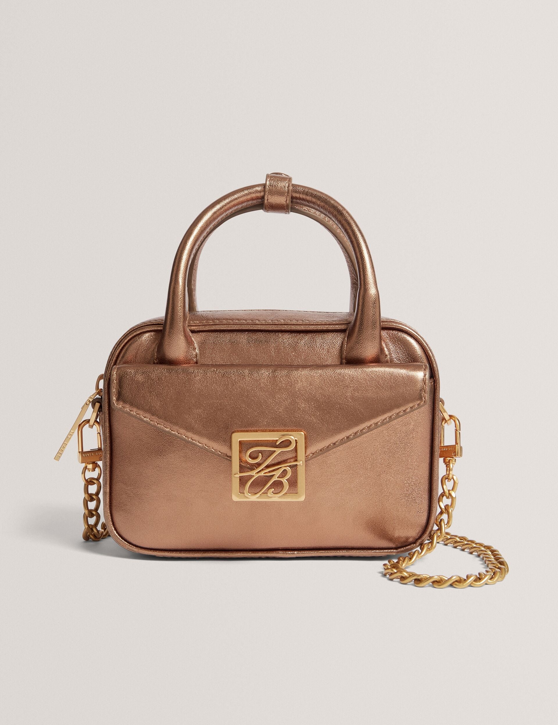 Ted Baker Anisaa Metallic Leather Mini Camera Bag Women's