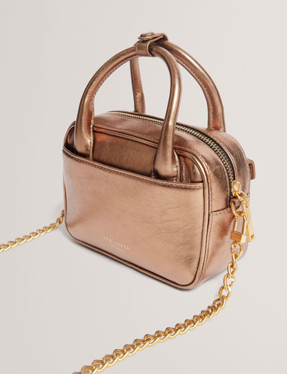 Ted Baker Anisaa Metallic Leather Mini Camera Bag Women's