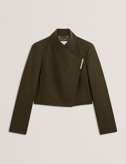Ted Baker Rosecee Tailored Cropped Wool Wrap Jacket Women's