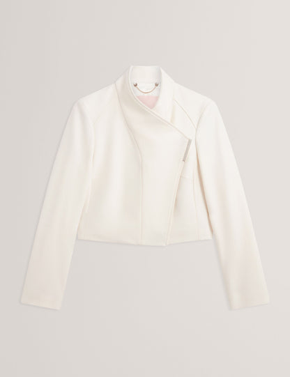 Ted Baker Rosecee Tailored Cropped Wool Wrap Jacket Women's