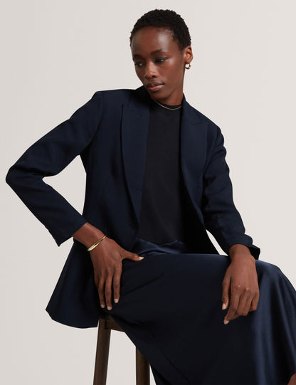 Ted Baker Aranja Wool Blend Twill Tailored Fitted Blazer Women's