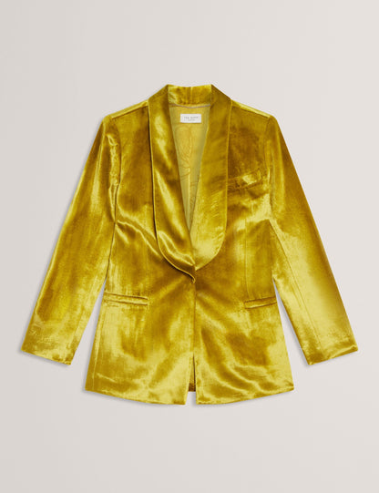 Ted Baker Netzza Velvet Tailored Oversized Blazer Women's