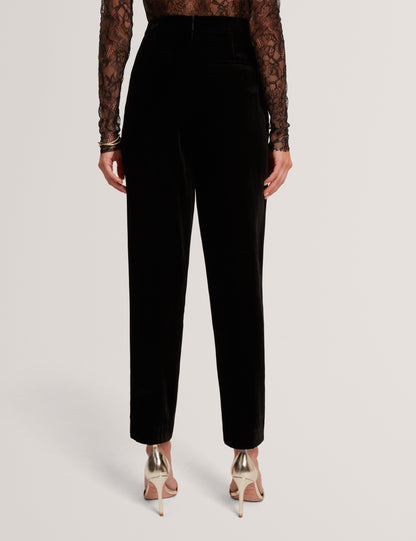Ted Baker Traube Velvet Tapered Leg Tailored Trousers Women's