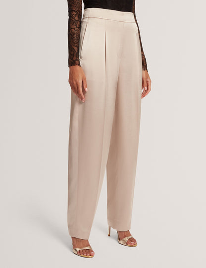 Ted Baker Chiira Satin Barrel Leg Tailored Trousers Women's