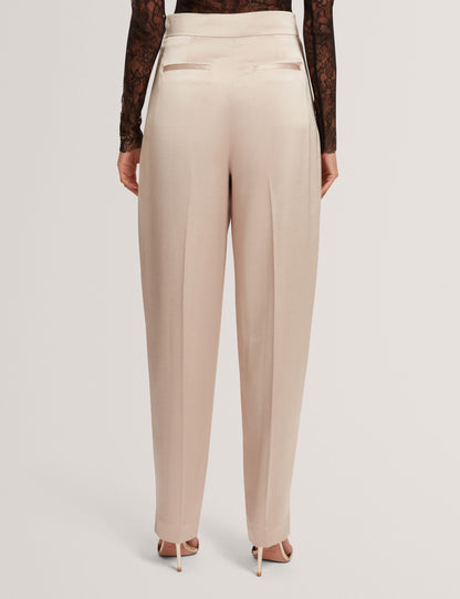 Ted Baker Chiira Satin Barrel Leg Tailored Trousers Women's