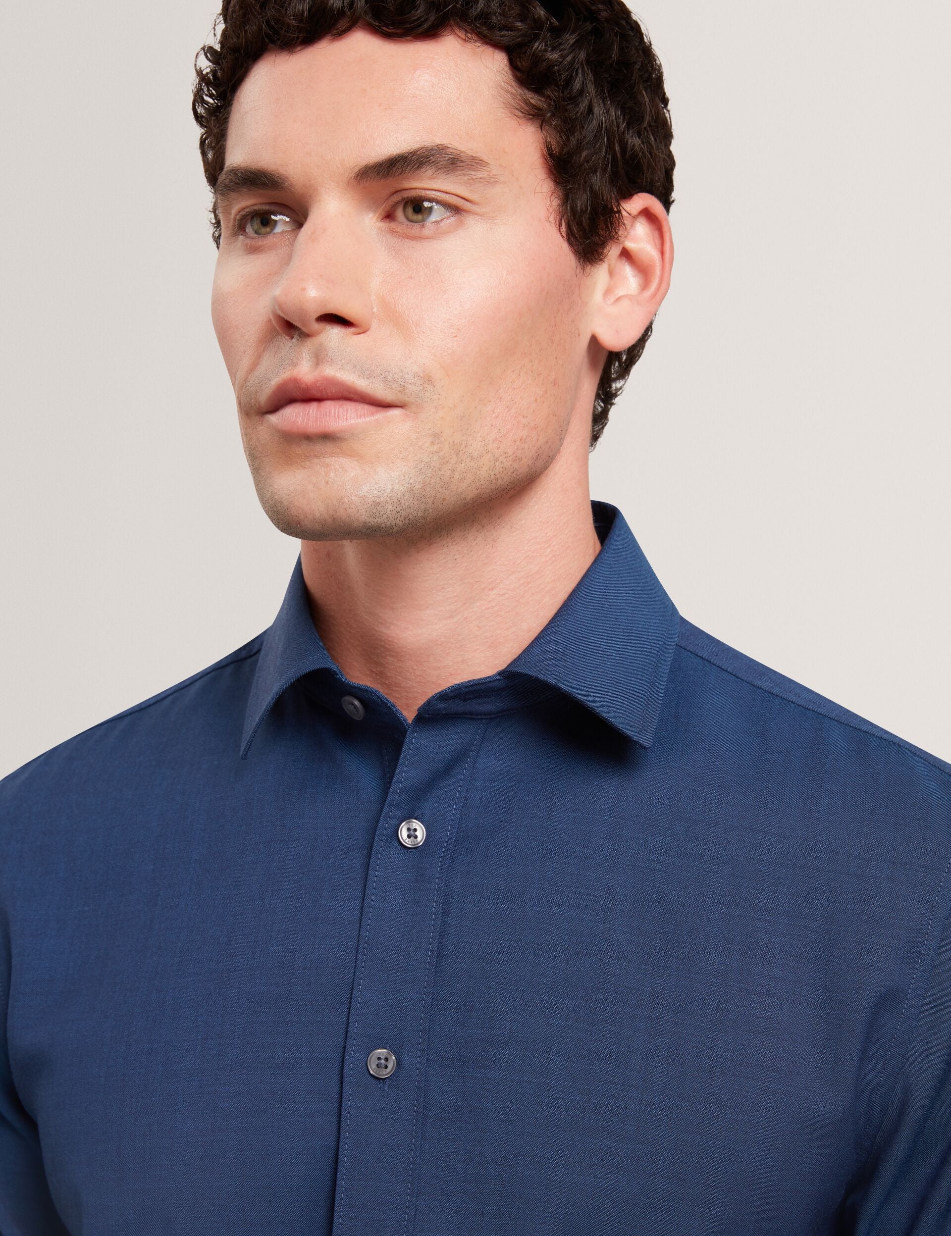 Ted Baker Airton Pure Wool Woven Long Sleeve Shirt