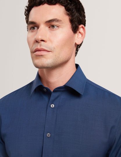 Ted Baker Airton Pure Wool Woven Long Sleeve Shirt