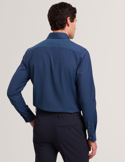 Ted Baker Airton Pure Wool Woven Long Sleeve Shirt