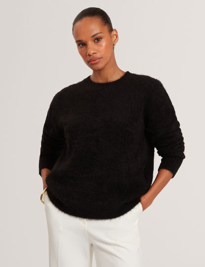 Ted Baker Mirrani Brushed Alpaca Wool Relaxed Jumper Women's