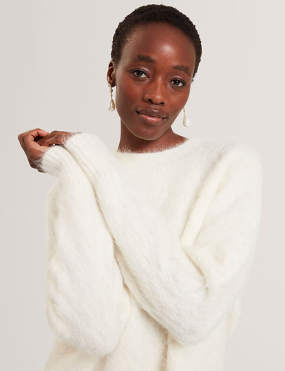 Ted Baker Mirrani Brushed Alpaca Wool Relaxed Jumper Women's