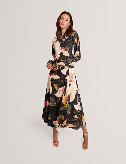Ted Baker Lawria Floral Print Wrap Front Midi Dress Women's