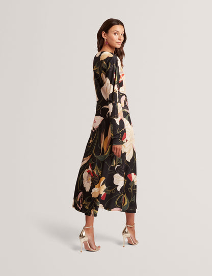 Ted Baker Lawria Floral Print Wrap Front Midi Dress Women's
