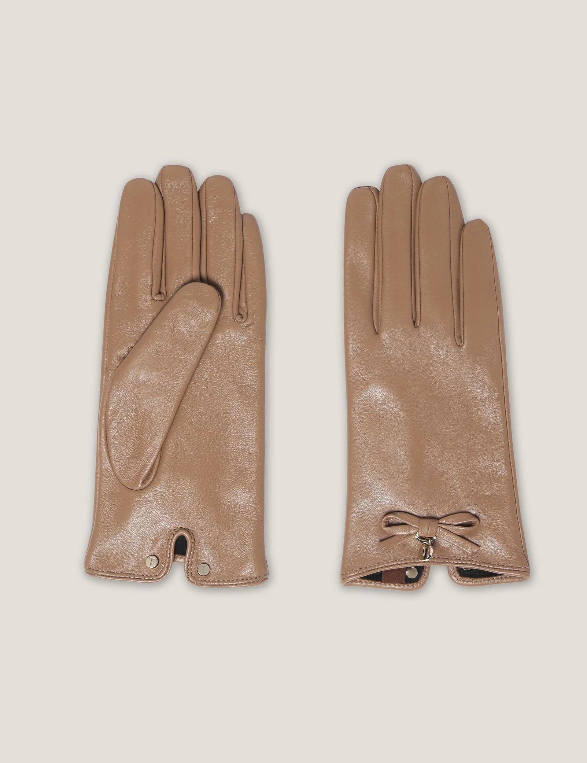 Ted Baker Sheryys Bow Detail Soft Leather Gloves Women's